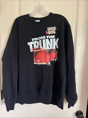 Nike Black 'From The Trunk' Graphic Crewneck Sweater